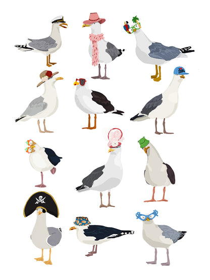 Hanna Melin -  Seagulls At The Seaside