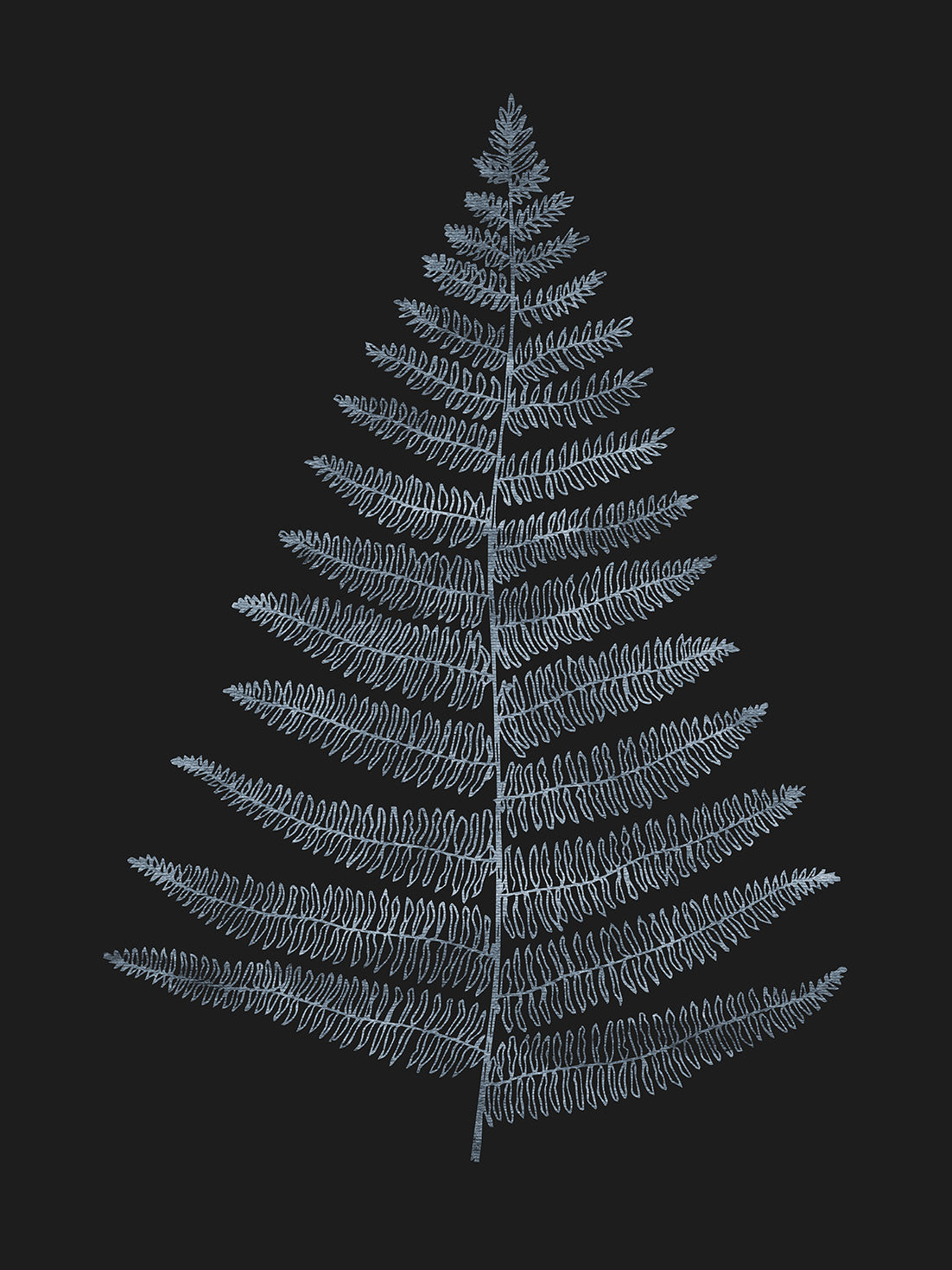 Kubistika -  Botanica Minimalistica Bleu