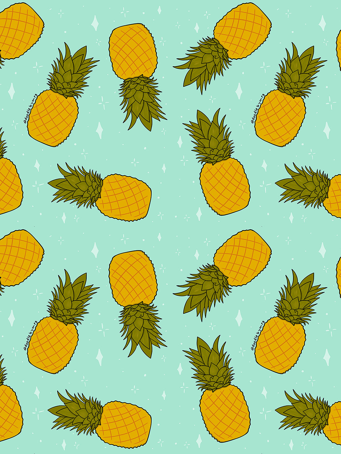 Meghan Wallace -  Pineapple Print