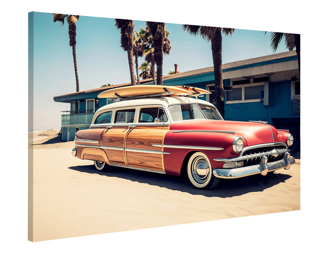 Philippe Hugonnard -  California Dreaming Surfing Vintage Car