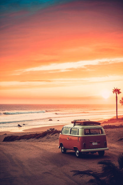Philippe Hugonnard -  California Dreaming VW Van Sunset